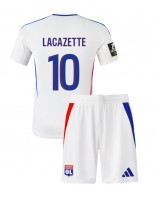 Olympique Lyonnais Alexandre Lacazette #10 Domácí dres pro děti 2024-25 Krátký Rukáv (+ trenýrky)